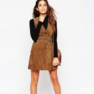 NWT ASOS Suede Wrap Jumper